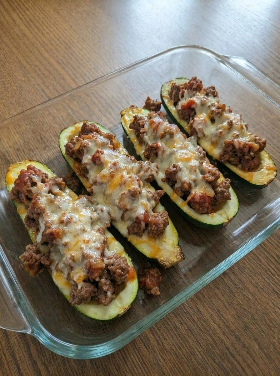 Baked zucchini boats