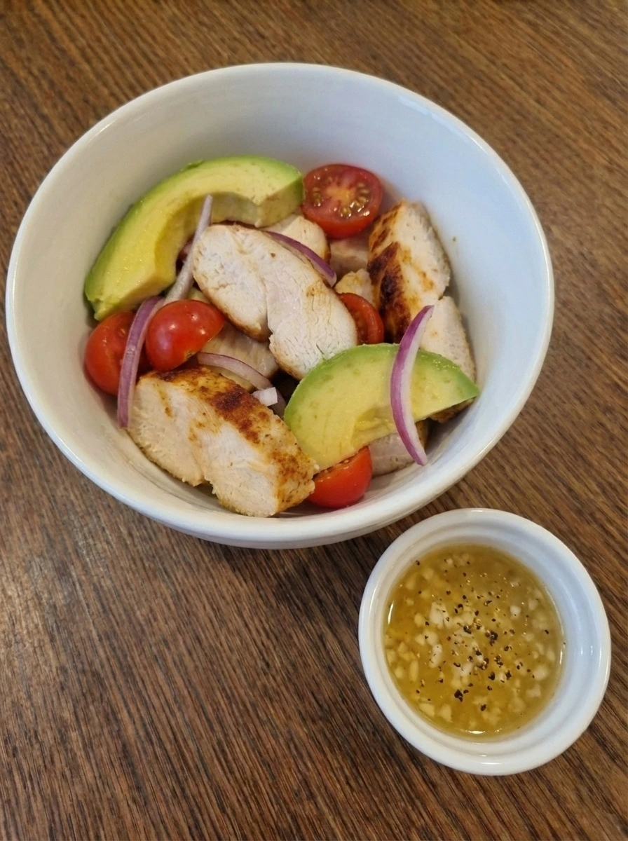 Creamy pale golden dressing for Cobb Salad