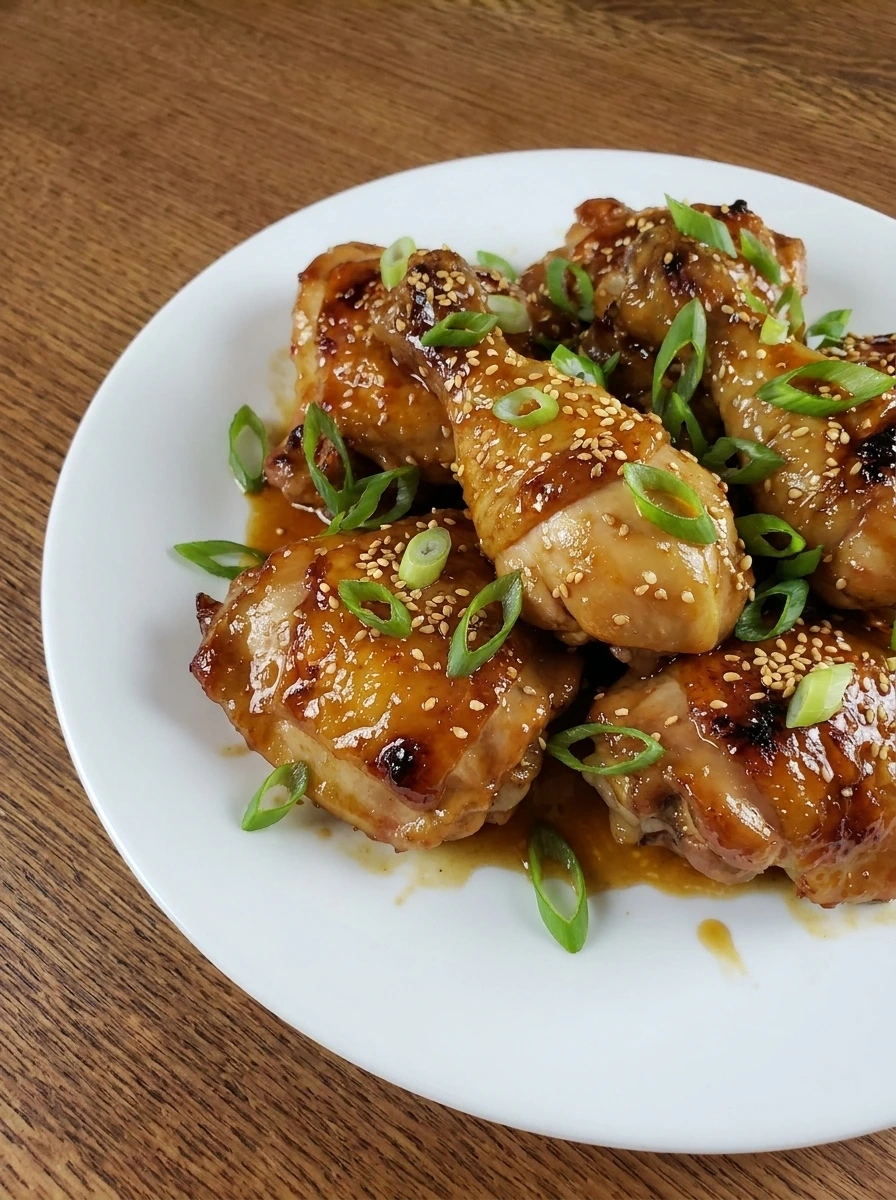 Single portion of Slow Cooker Sticky Honey Chicken
