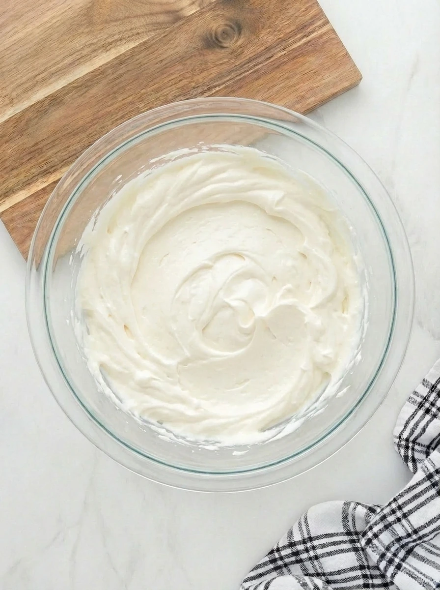 Whipped cream cheese filling for cheesecake jars