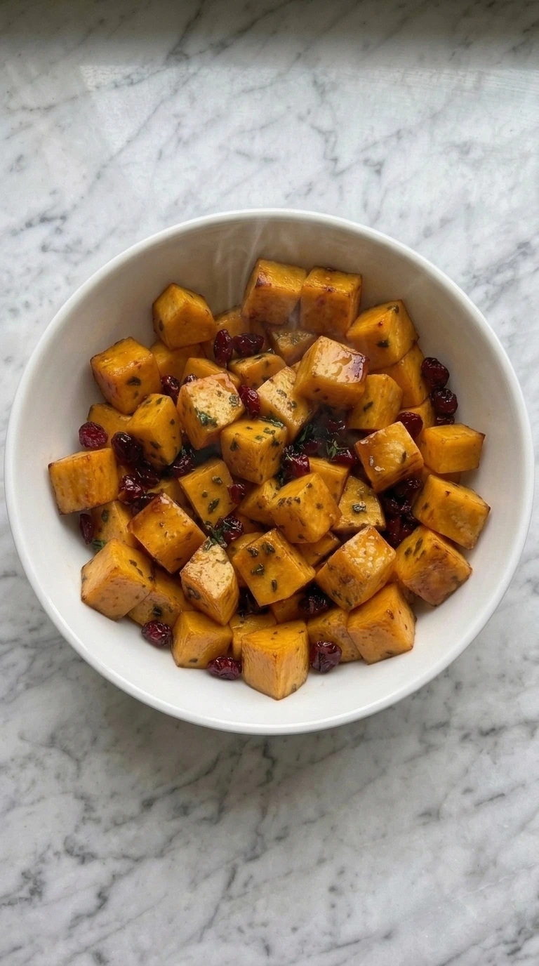 Maple Roasted Butternut Squash with Cranberries — Step 4