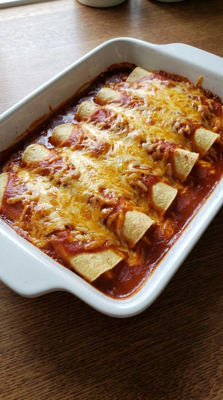 Beef and Cheese Enchiladas baked with melted cheese and browned edges Recipe focus: beef cheese enchiladas.