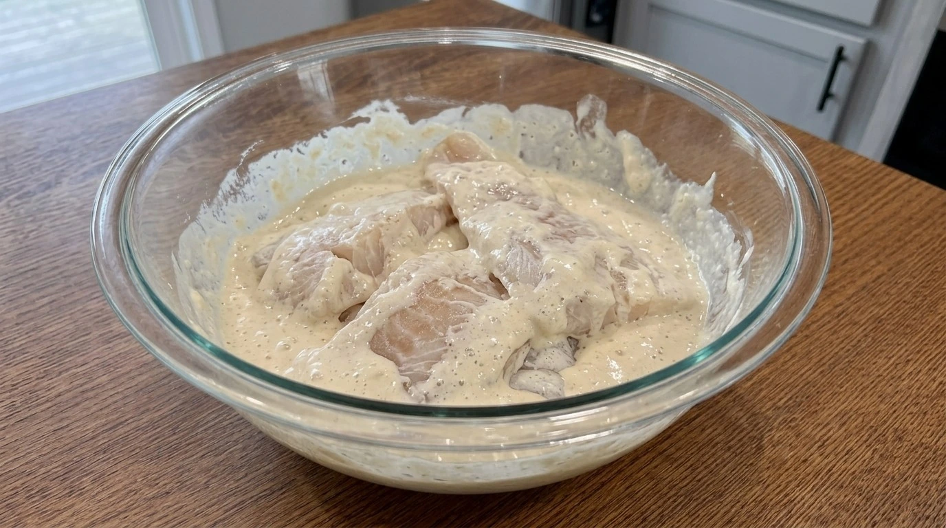 Crispy Beer Battered Fish fillets covered in cold beer batter Recipe focus: beer battered pickles.