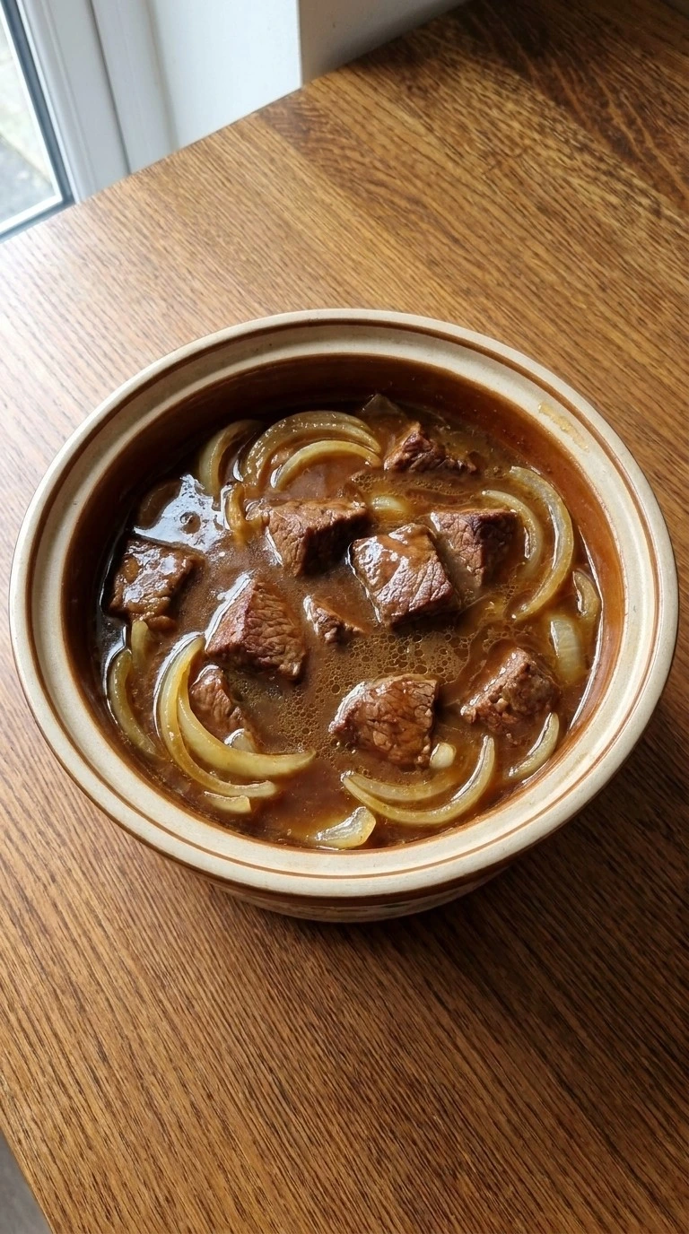 Crockpot Beef Tips and Gravy slow cooking beef tips in rich gravy Recipe focus: crockpot beef tips and noodles.