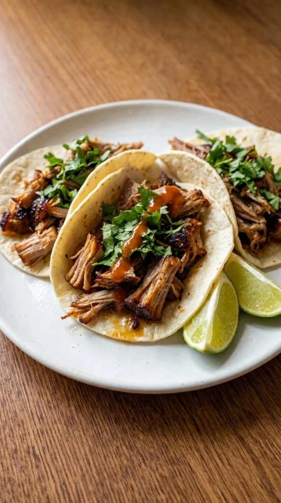 Crockpot Carnitas with tender shredded pork and crispy golden edges Recipe focus: crockpot carnitas recipes.