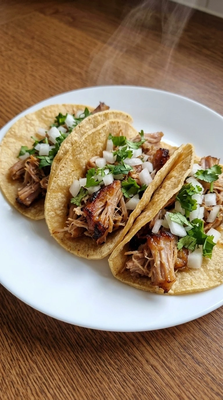 Crockpot Carnitas pork carnitas tacos with fresh toppings Recipe focus: crockpot carnitas recipes.