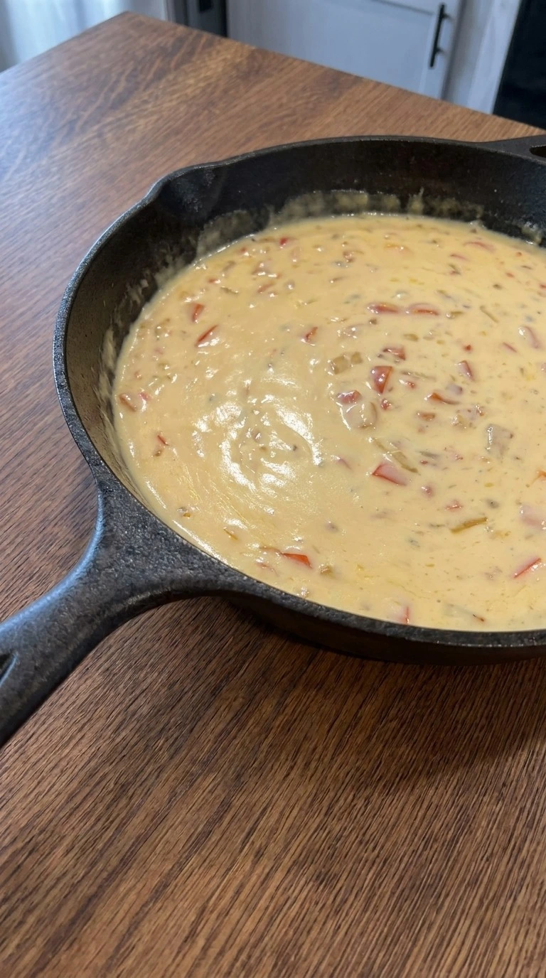 Friendsgiving Casserole By Joanna Gaines creamy cheese sauce melting