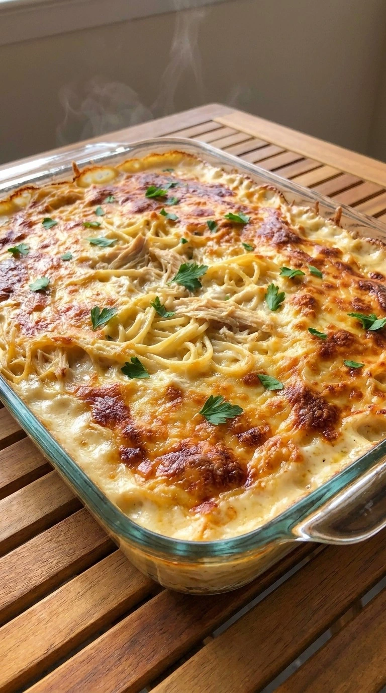 Friendsgiving Casserole By Joanna Gaines golden baked casserole topping