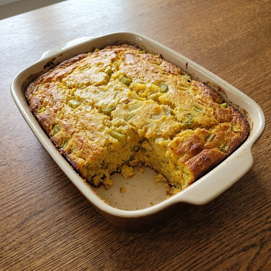 Southern Thanksgiving Soul Food Cornbread Dressing with golden baked top and rustic texture Recipe focus: crockpot dressing cornbread.
