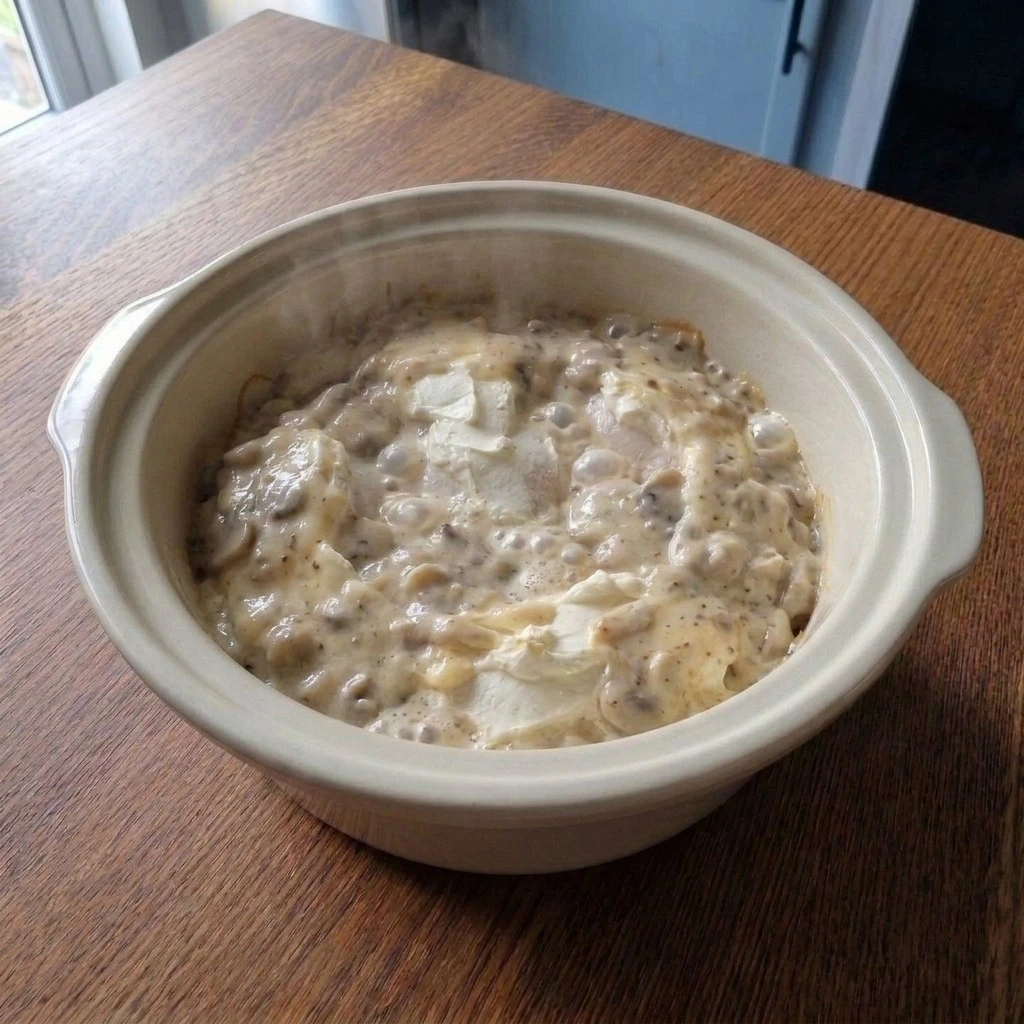 Crockpot Angel Chicken — Slow cook the chicken until tender Recipe focus: easy crockpot meals.