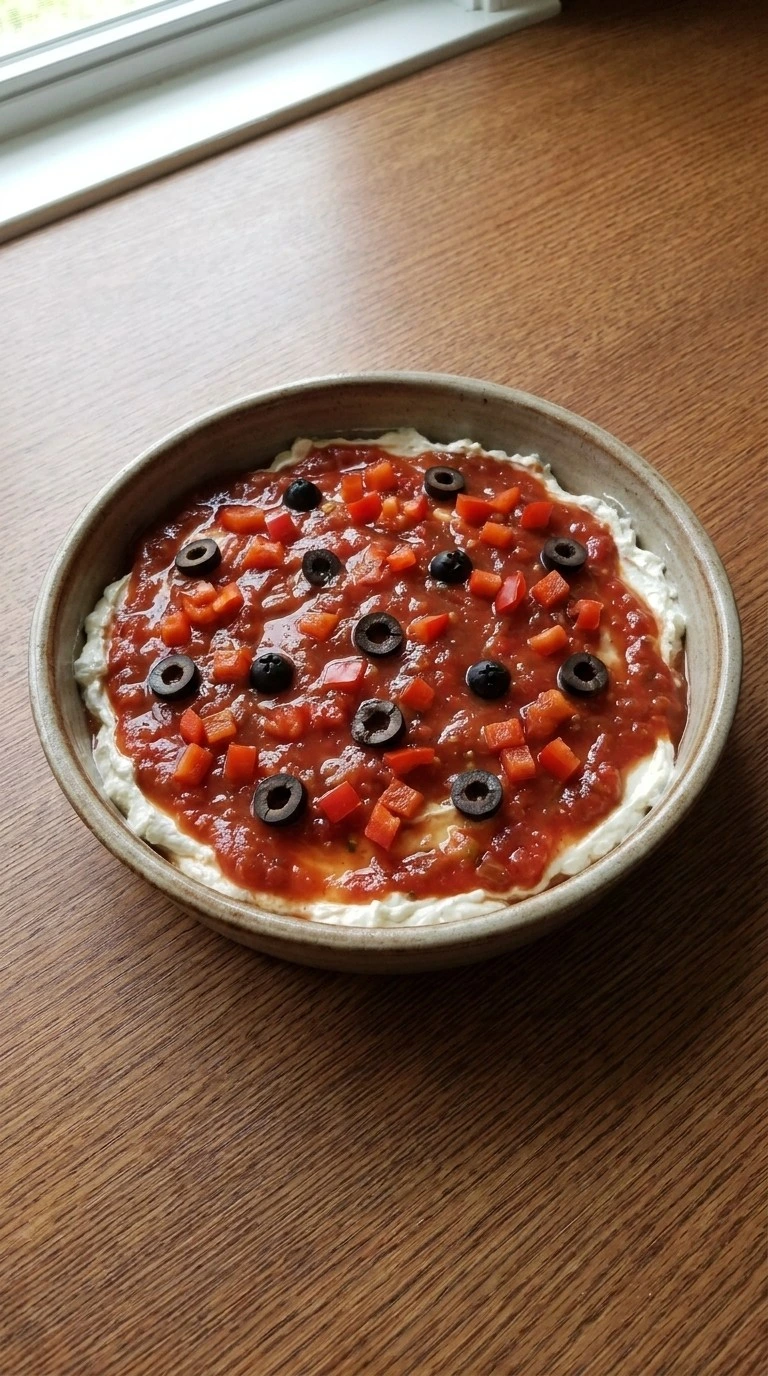 Layer the spooky dip mixture Recipe focus: halloween appetizers dip.