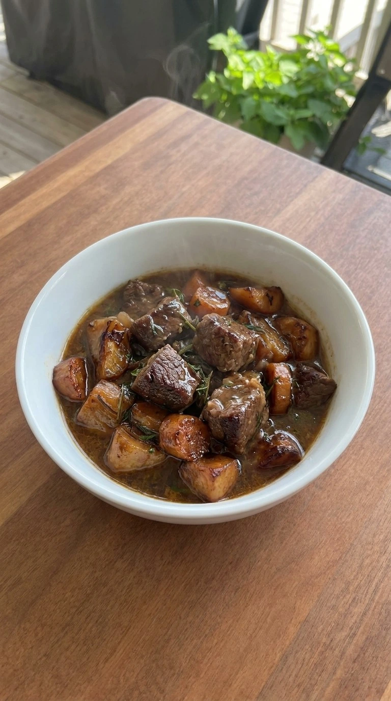 Halloween Party Decor — Finish with lighting Recipe focus: beef barley soup in crockpot.