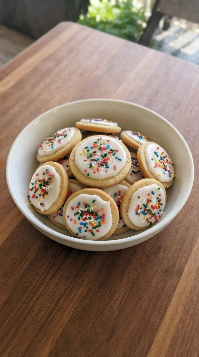 Vintage Christmas Cookies — Decorate Recipe focus: pumpkin bread with icing.
