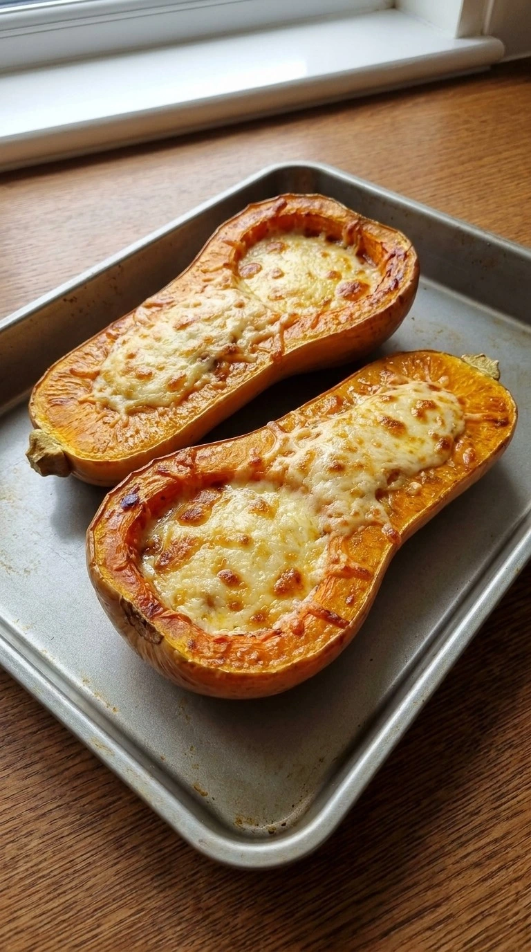 Thanksgiving Butternut Squash finished with golden melted topping Recipe focus: thanksgiving butternut squash recipes.