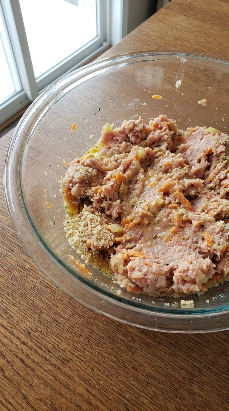Turkey Meatloaf - Mix the meatloaf mixture Recipe focus: meatloaf recipe.