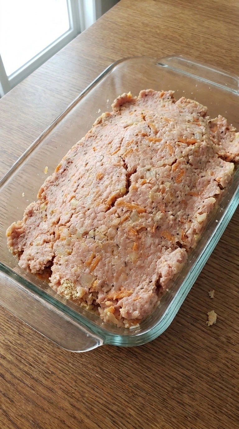 Turkey Meatloaf - Shape the turkey loaf Recipe focus: meatloaf recipes.