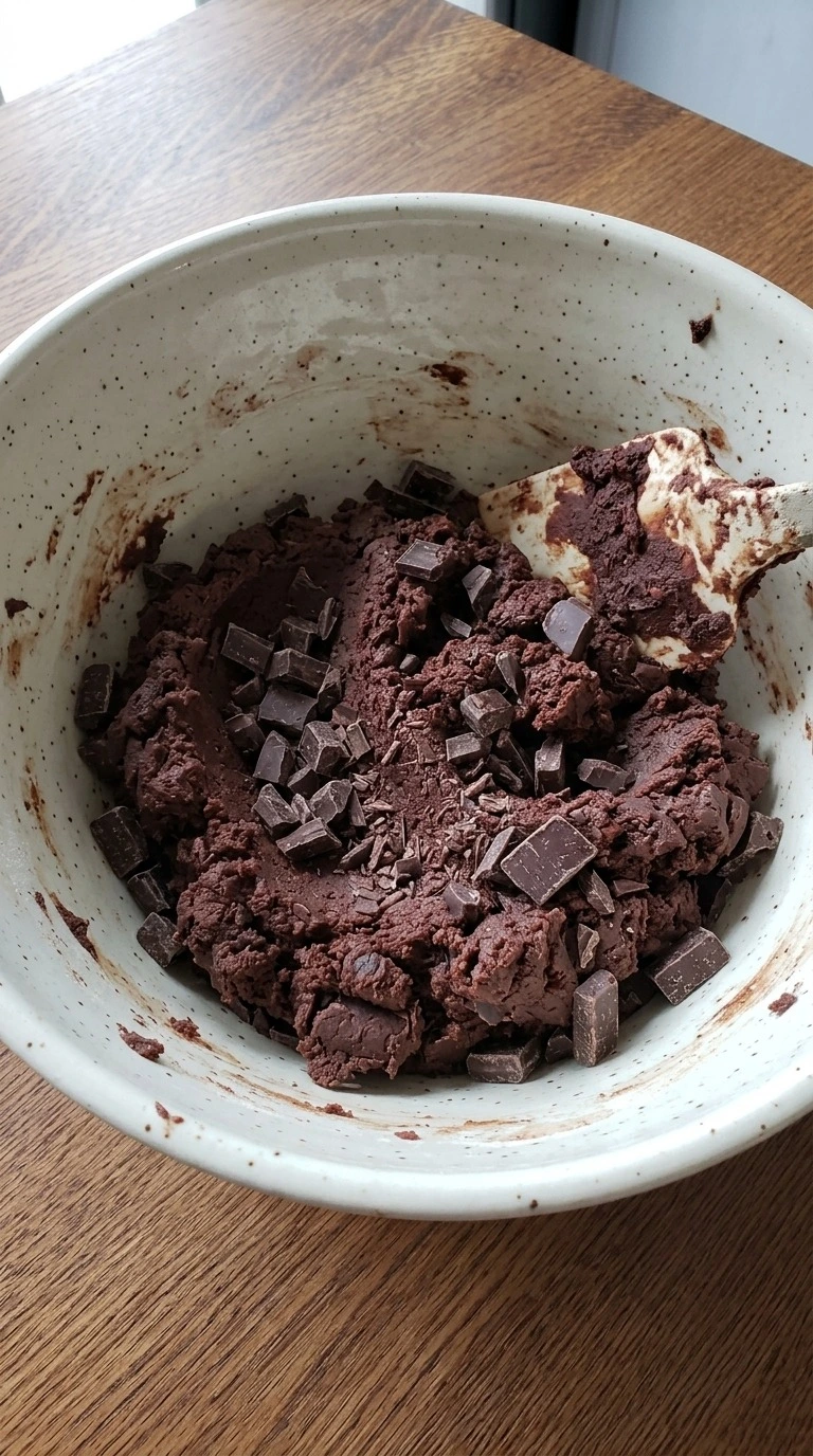Chewy Chocolate Gingerbread Cookies dough mixed with chocolate chunks Recipe focus: soft gingerbread cookies.