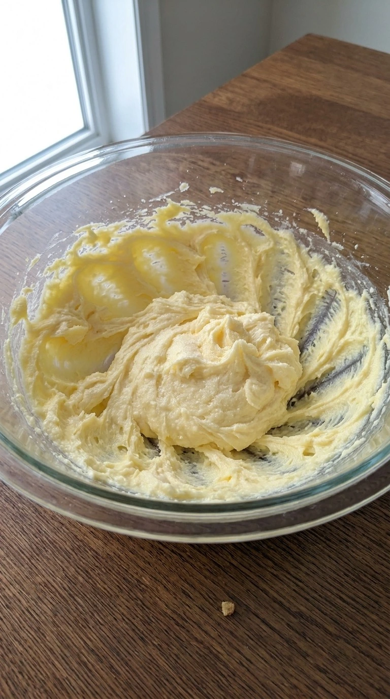 Christmas Thumbprint Cookies butter and sugar mixture beaten until pale and fluffy Recipe focus: best christmas cookies.