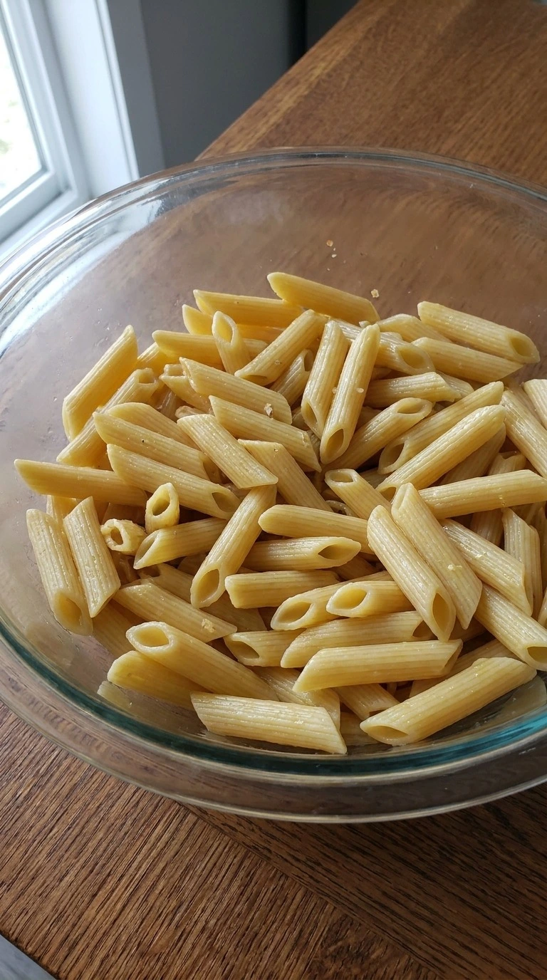 Fall Pasta Salad step 2 penne pasta cooled before adding vegetables Recipe focus: fall salad. Recipe focus: fall pasta salad recipes.