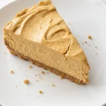 No Bake Pumpkin Cheesecake with creamy pumpkin filling and crumb crust slice Recipe focus: pumpkin cheesecake recipes.