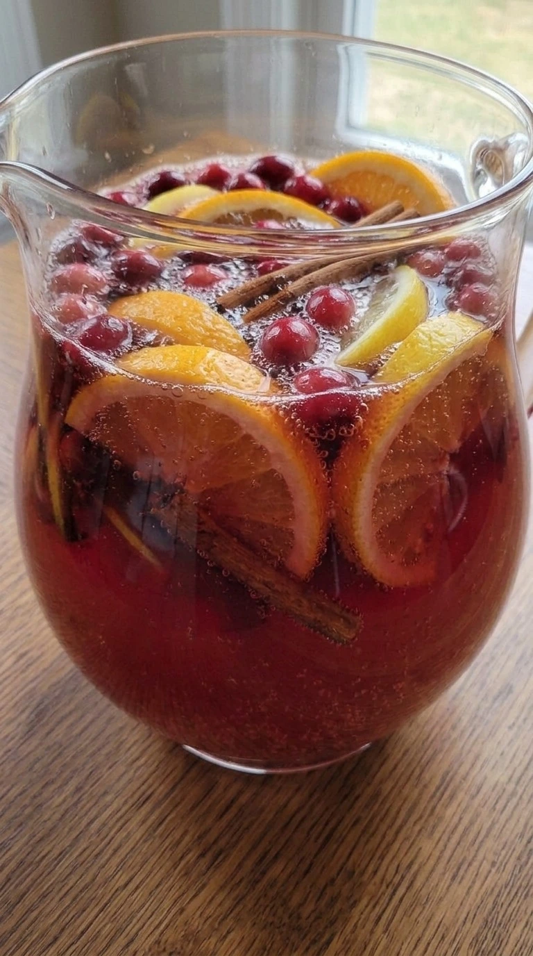 Non Alcoholic Christmas Punch sparkling bubbles added to festive drink Recipe focus: christmas punch non alcoholic kids.